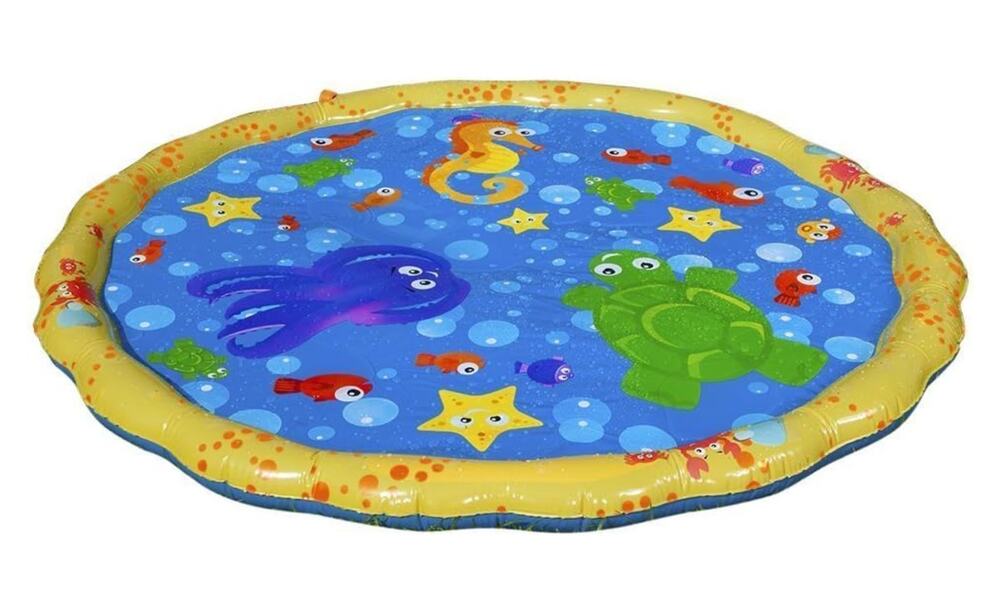 Banzai JR Outdoor Summer Sprinkle & Splash Play Mat Inflatable Water Play NIB